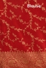 Pure Handloom Zari Butta Banarasi Crepe Silk Saree